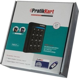 Resim Pratik Kart Pratikkart Akıllı Kart Geçiş Sistemi Kartlı Ve Şifreli Pratik-Cp Serisi Siyah Renkli Kolay Kurulum 