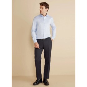 Resim Brooks Brothers Mavi Erkek Slim Fit Çizgili Gömlek BBFW25MSH024 