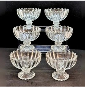 Resim 6'lı Kristal Çerezlik Seti Renkli 