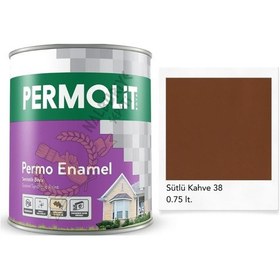 Resim Permolit Enamel Sentetik Yağlı Boya Sütlü Kahve 0.75 Lt. 0.75 L 