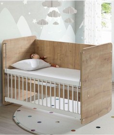 Resim Babywhen Ahşap Başucu Beşiği 60 x 120 CM 97b89107123n1 Açık Kahverengi 