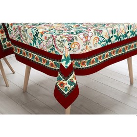 Resim Adawall Colorful Leaves Masa Örtüsü 