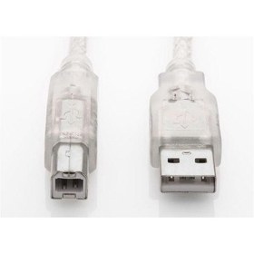 Resim S-Link Sl-U2003 Usb 2.0 3 Metre Şefaf Yazıcı Kablosu 