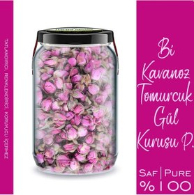 Resim 4 Çeşit Tomurcuk Gül Kurusu Pembe Beyaz Kırmızı Turuncu Renk Gül Bi Kavanoz 660 Cc. X4 Cam Kavanozda 