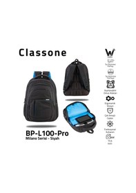 Resim Classone Milano Bp-l100-pro Su Gerçirmez Kumaş Ve Fermuar Notebook Sırt Çantası 
