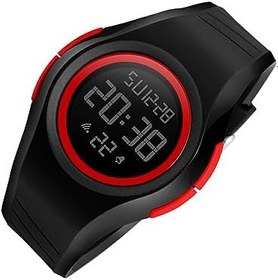 Resim Çocuklar İçin Hafif ve Taşınabilir Dijital Saat Su Geçirmez Şık ve Şık Su Geçirmez Spor Saat Çocuk Saatleri, kırmızı 