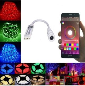 Resim BLUETOOTH RGB ŞERİT LED KONTROL MODÜL CİHAZI 