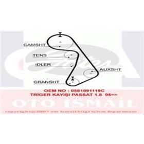 Resim GATES 5492XS TRIGER EKSANTRIK KAYISI PASSAT / A4 A6 1.8 1.8T 153x 