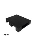 Resim 60 X 80 X 15 Cm Siyah Üzeri Kapalı Plastik Palet 