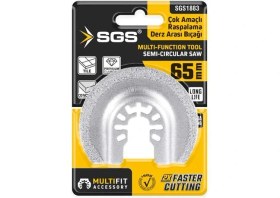 Resim Sgs Multı-Tools Kesici ve Raspalama Derz Arası Temizleme Elmas 65 mm 