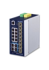 Resim Planet PL-IGS-6325-8T8S4X Endüstriyel Yönetilebilir Ethernet Switch 