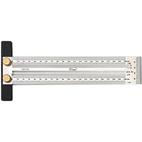 Resim Yaozixa Ahşap İşçiliği İçin Çok Amaçlı Paslanmaz Çelik Olçü Çizgi Çubuk 200mm - Hassas Ve Pratik Kullanım 