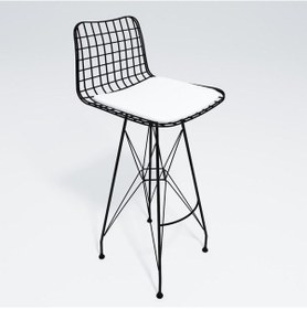 Resim Knsz kafes tel bar sandalyesi 1 li zengin syhbyz 75 cm oturma yüksekliği ofis cafe bahçe mutfak 