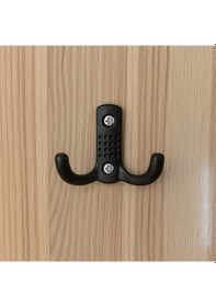 Resim Noktalı Portmanto Vestiyer Duvar Dolap Elbise Askısı Siyah Metal Mobilya Kapı Askılığı Askılık 5 Adet Siyah 