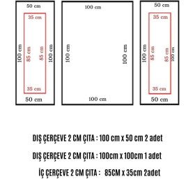 Resim Decogold Decozza Dekoratif Boyanabilir 4 cm Hazır Kesimli Duvar Çıtası 