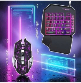Resim Fastbuy Ergonomik Tek Elle Klavye Ve Mouse Seti - 35 Tuş Programlanabilir Rgb Aydınlatmalı Diğer 