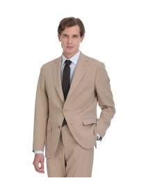 Resim Hatemoğlu Vizon Slim Fit Mono Yaka Casual Takım Elbise Vizon 