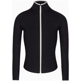 Resim United Colors Of Benetton Because Of Alice Base Contrast Trim Zip Up Jacket Şekillendirici Kontrast Detaylı Kadın Ceket Siyah 