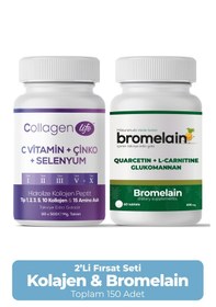 Resim Collagen Life 5 Tip Kolajen & Bromelain Tablet Seti 