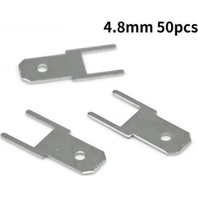 Resim Topnotch 50 Adet 4,8mm Soğuk Pres Tipi Pimli Pcb Bağlantı Terminali 0,8mm 