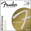 Resim Fender 80/20 Bronze 70XL 10-48 Akustik Gitar Teli 