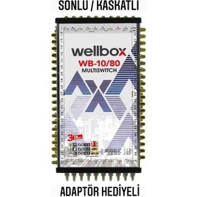 Resim Uydu Santrali 10 Giriş 80 Çıkış Sonlu/kaskatlı Full Hd Multıswıtch Uydu Santrali Wellbox Wb-10/80 