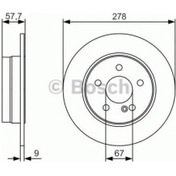 Resim Bosch Fren Diski Arka [5D 278Mm] W204 S204 07 