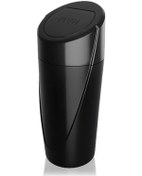 Resim Elmpaly Siyah Multifonksiyonlu Araç Çöp Kutusu Sızdırmaz Kapaklı Bardak Tutucu Ve Kol Dayama Uyumlu 