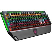 Resim Rampage KB-R58 Bulwark USB Rainbow Ledli Mavi Switch Mekanik Oyuncu Klavye 