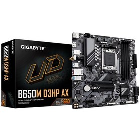 Resim Gigabyte B650M D3HP AX B650 DDR5 GLan mATX HDMI M.2 USB3.2 AM5 AMD Anakart Siyah 