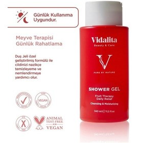 Resim Vidalita Beauty & Care Fruit Therapy Çilek Çekirdeği & Argan Yağı İle Besleyici Ve Canlandırıcı 340 ML 