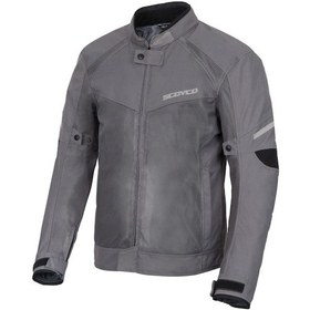 Resim Scoyco Jk-118 Motosiklet Fileli Erkek Montu Yazlık Gri 2x-large 