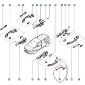Resim CETİNOTO Renault Talisman Kapı Açma Kumanda Alıcısı 285987551r 
