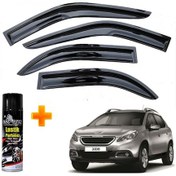 Resim Peugeot 2008 Mügen Cam Rüzgarlığı 2012-2019 Arası 4 Lü Takım +500ml Lastik Parlatıcı 