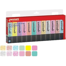 Resim STOREMAX Fosforlu 12'li Karışık Renk 6 Pastel ve 6 Simli 1185222 