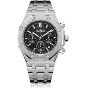 Resim Sones Bınbond S034 30m Su Geçirmez Kuvars Saat Kafatası İskelet Işıklı Saat Beyaz Çelik Siyah 