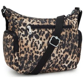 Resim Kipling Gabb S Küçük Boy Omuz Çantası Leopar 