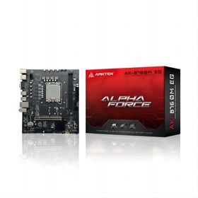 Resim Arktek ALPHA FORCE, AK-B760M EG, 2xDDR5, 2x M.2, D-SUB, HDMI, DP, 12-13.Nesil, LGA1700 Soket, Anakart 
