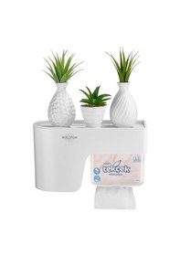 Resim Rulopak Multitask Tuvalet Kağıdı Dispenseri Beyaz 