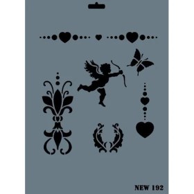 Resim Belle Fusion Mey Ithalat® Rich New Seri N-192 Stencil 35X25 cm 