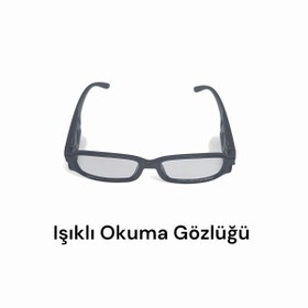 Resim AboutThePerfect LED Işıklı Gece Okuma Gözlüğü, Karanlıkta Rahat Kitap Okuma Keyfi 