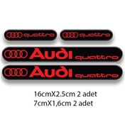 Resim Audi 3d Damla 4'lü Sticker Set 1 