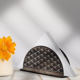 Resim BK Kişiye Özel Ahşap Peçetelik - Model 3-3 