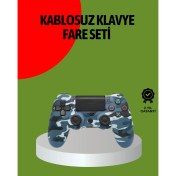 Resim Belle Fusion Bfs Ps4 Kablosuz Oyun Kolu Gecikmesiz Bağlantılı Ergonomik Tasarımlı 