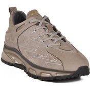 Resim Walkway 2623 M Gri Hakiki Deri Erkek Sneaker Gri 