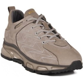 Resim Walkway 2623 M Gri Hakiki Deri Erkek Sneaker Gri 