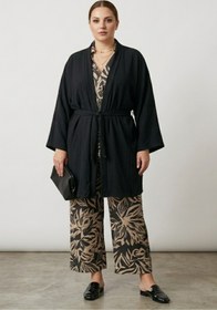 Resim CNG MODA Aerobin Geniş Kollu Oversize Kimono 