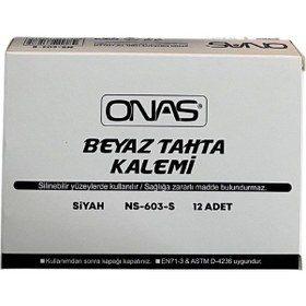 Resim ONAS TAHTA KALEMİ SİYAH 12 Lİ NS-603 