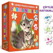 Resim Lovely Puzzle Çiftlik Hayvanları 
