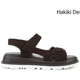 Resim Gönderi(R) Gönderi R Kadın Kahve Süet Cırt Bantlı Hakiki Deri Sandalet Dyza55945129 Kahverengi 